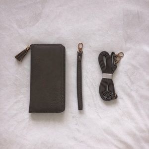 Taupe Clutch/Wristlet NWOT